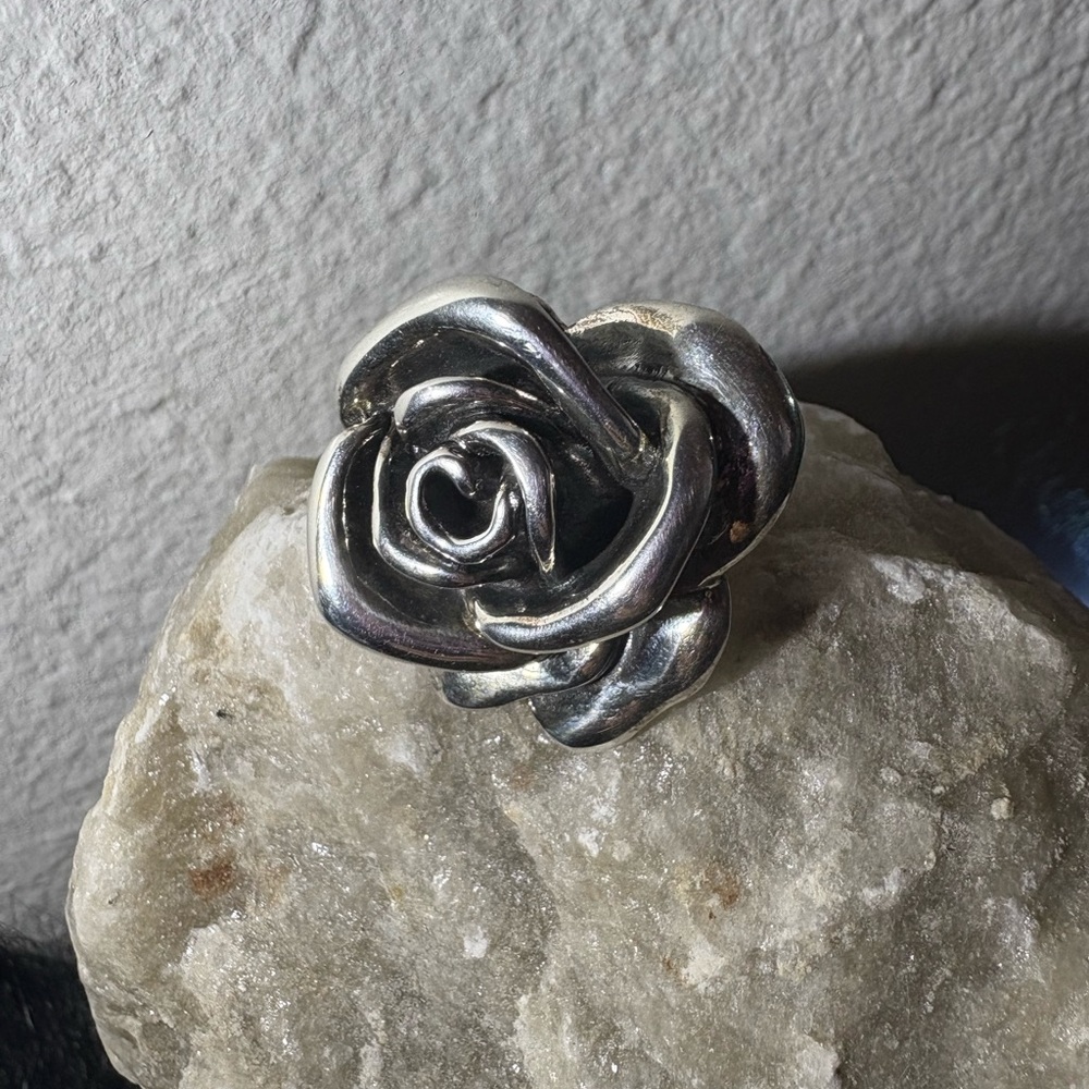 Silver Rose Ring - image 3